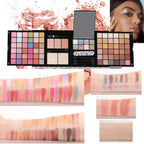 3D Matte Pearlescent Eye Shadow Plate Makeup Multi-Function Powder Blusher Makeup Set For Valentine's Day