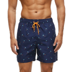 DATIFER Summer New Fashion Polyester Men Shorts Beach Quick Dry Printing Swimsuit Plus Size Mesh Liner Surfing Gym Shorts Men