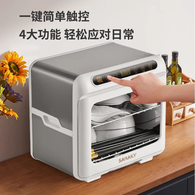 Mini Tabletop UV Disinfection Cabinet Small Kitchen Vertical Machine for Sterilizing Tableware And Chopsticks