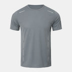 4/1 Pcs Men's Summer Multicolor Quick-drying Sports Short Sleeve Loose Breathable Fitness Running Badminton T Reflective Strip
