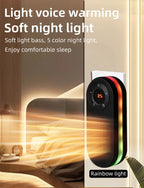 Small Wall Mounted Fast Heating Space Heater with Night Light & Overheat Protection for Home Office Bedroom Study 2026