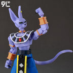 9L3D Printed Dragon Ball Son Goku Vegeta Beerus Frieza Anime Lucky13 Dummy13 Titan13 Action Figures Multi-Jointed Movable Toys
