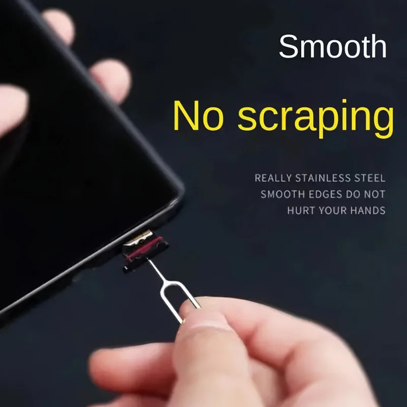 100PCS Universal SIM Card Cleaning NeedleTray Eject Pin Ejector Removal Tool