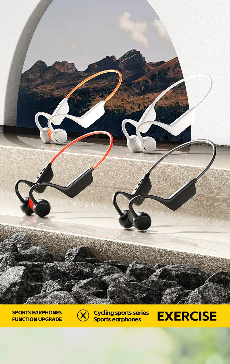 OnePlus Bone Conduction Headset Sport Headphone IPX8 Waterproof Bluetooth 5.4 Wireless Earphone Hands-free With Mic for Exercise