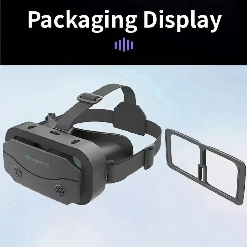 VR Glasses 3D Virtual Reality Headset Devices Helmet Lenses Goggles Smart For Smartphones Phone Cell Mobile Game Viar Viewer Set