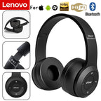 Lenovo Multifunctional Portable Foldable Headmounted Wireless Bluetooth 5.0 Headset For Bluetooth connection Wired Connection
