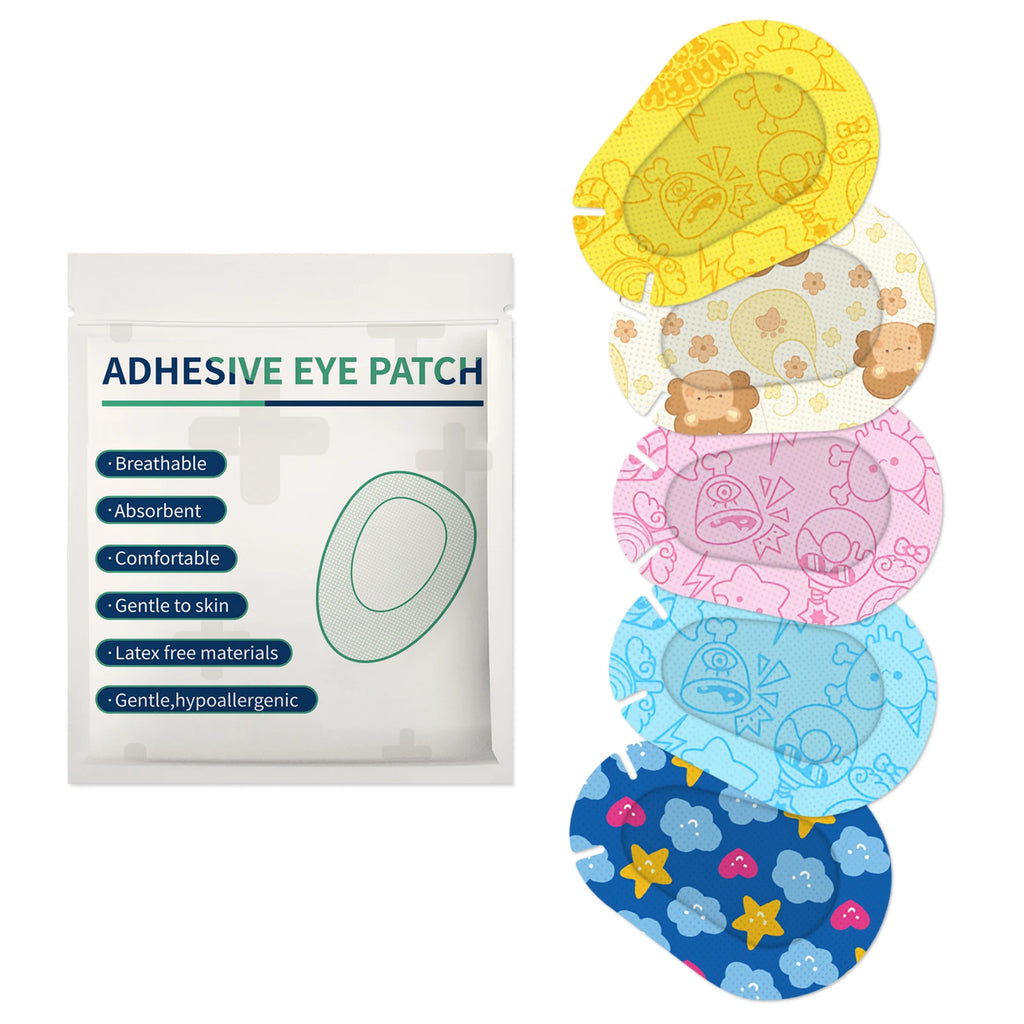 30Pcs Hot New Amblyopia Eye Patch Adhesive Eye Patches Medical Sterile Eye Pad Protect Eyesight for Kids Girls Boys Vision Care