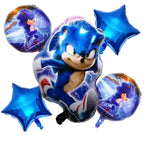 Sonic Birthday Party Decoration Game Hedgehog Balloons  Action Figure Party Paper Plate Towel Cup Tablecloth Toy Kid Gifts