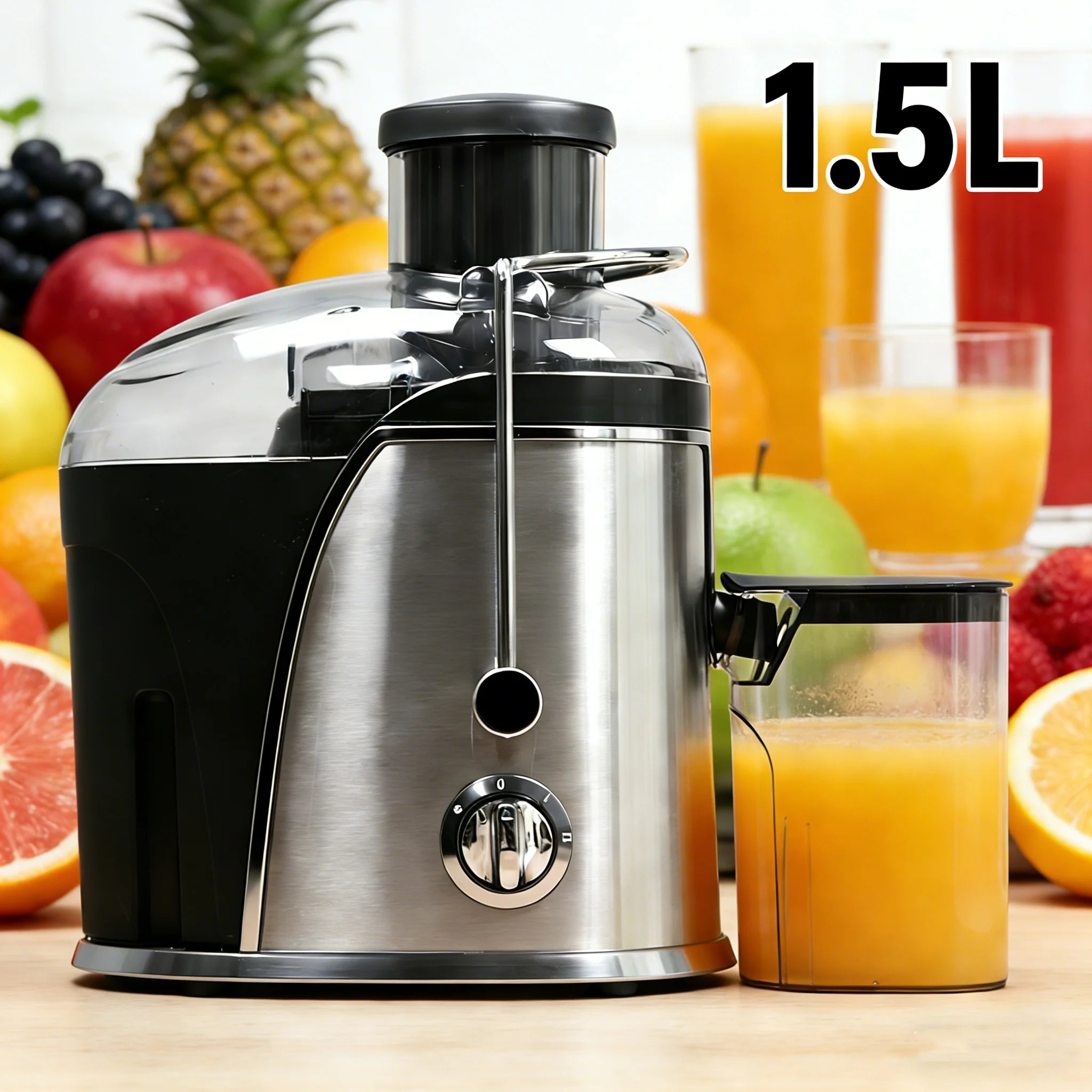 Juicer Machine, 400W Juicer with 3-inch Big Mouth for Whole Fruits and Veg, Juice Extractor with 2 Speeds, Easy to Clean Main image