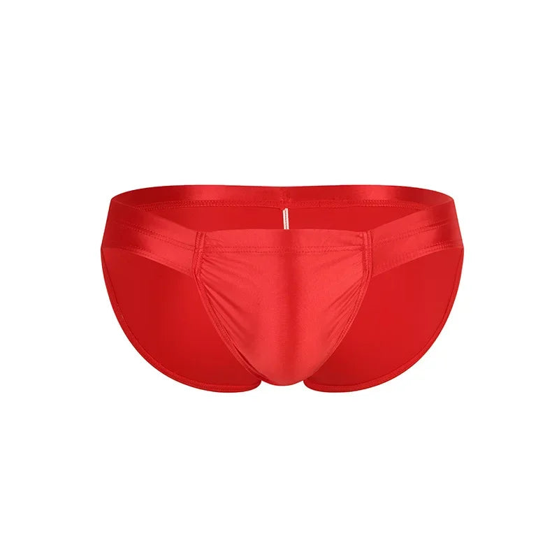 2026 fashion solid color men's three-dimensional triangle breathable sports low waist high elastic tight body