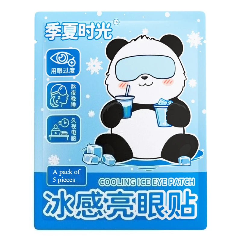20/40 Pcs Box Hot Selling Disposable Ice Eye Patches Hydrogel Eye Protection Relieve Fatigue Herbal Cold Compress Eye Masks