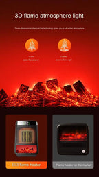 Portable Electric Heater Portable Desktop 1000W PTC Heating Fan Warm Air Blower for Household Office Mini Space Heater