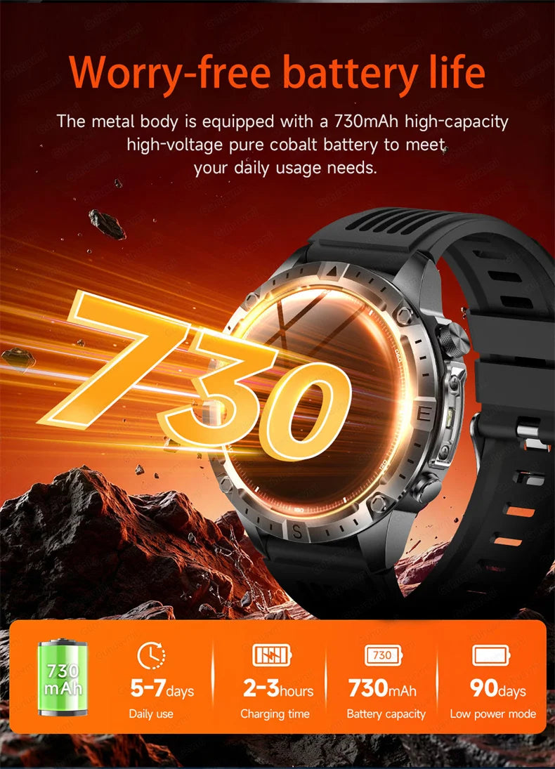 GPS Sports Smartwatch Men Women Swim Waterproof Fitness Tracker 2GB Memory Offline Maps  SpO2 Rugged Outdoor Smartwatch for Men