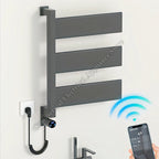 Heated Towel Rack Smart Electric Stainless Steel Temperature Control Bathroom Electric Heated Towel Rail