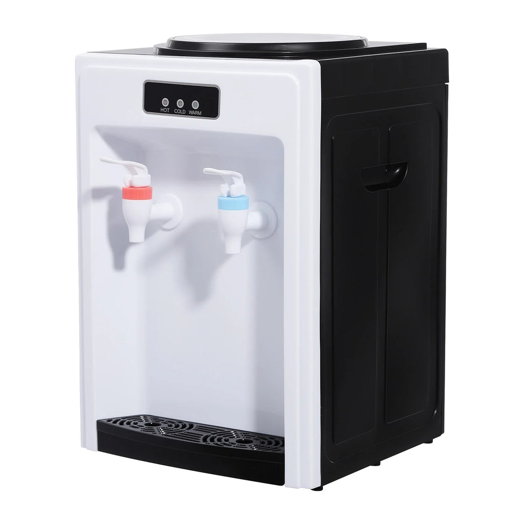 Electric Table Drinking Water Dispenser, Drinking Fountain, Office Cooler Home Hot/Cold Beverage Machine for 4.5-18.9L Buckets