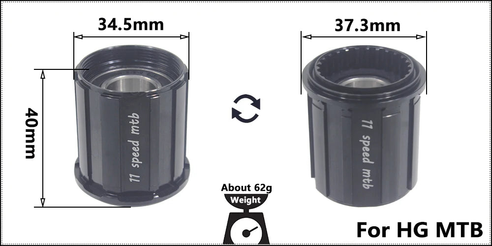 Bicycle Micro Spline Freehub MTB Road Bike Hubs Converters End Cap Adapter 11/12 Speed MS HG DT Hub Body Driver for XD DT240/350