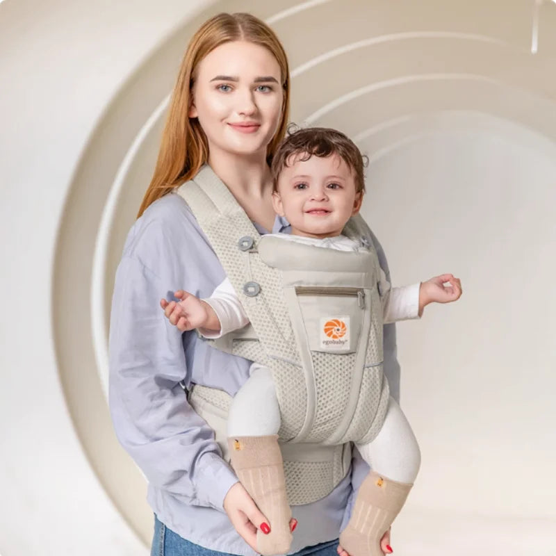 Egobaby Omni Breeze Baby Carrier All Carry Positions Breathable Mesh with Enhanced Lumbar Support & Airflow (7-45 Lb) Main image