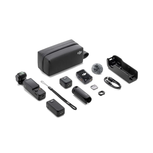 (Pre-activated) DJI Osmo Pocket 3 Camera, 1" CMOS, 4K/120fps, 3-Axis Gimbal, 2" Rotating Touchscreen