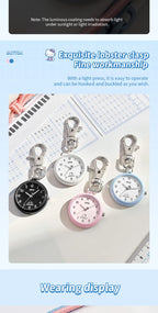 ZGO Sanrio Cinnamoroll Lady Pocket Watch, Simple Design Sense Pendant Watch, Waterproof, Quartz Watch, Gift 733