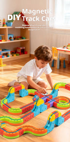 Electric Magnetic Levitation Train Set for Kids - Anti-Gravity DIY Assembly Magnetic Assembly Track Educational Toy for Boys