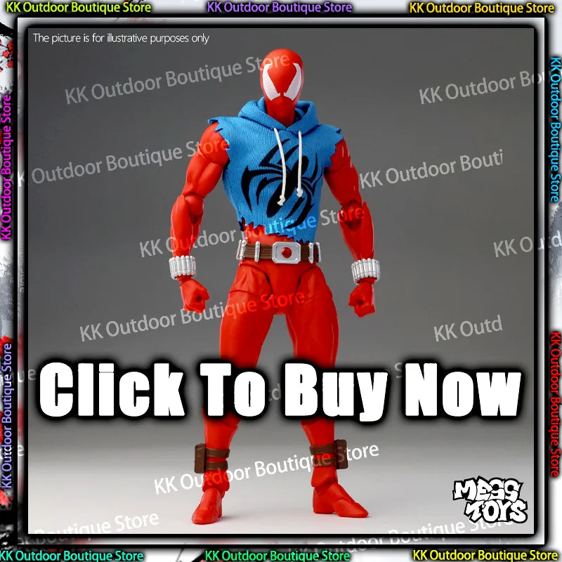 In Stock Mess Toys Scarlet Hero Scarlet Spider Man Messtoys Spiderman Anime Action Figure Figurine Statue Model Gifts Kids Toys Main image