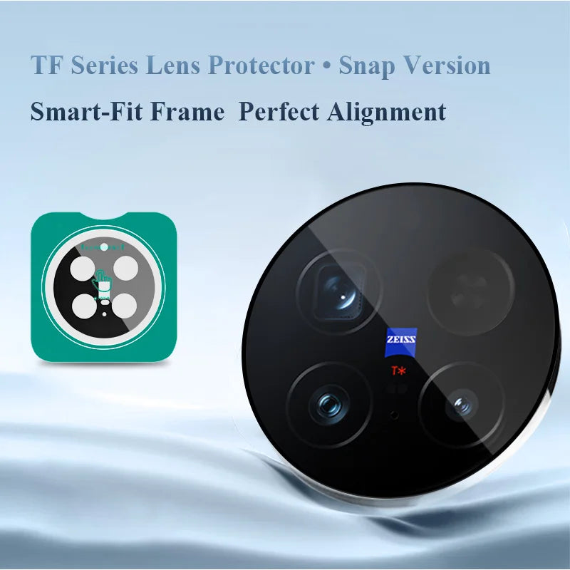 Lereach for VIVO X300 Ultra X300S Self-Locating Frame Tempered Glass Camera Lens Protector Anti-Scratch Film