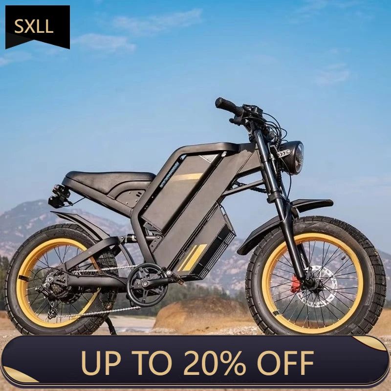 SXLL  A 60V 40AH electric off-road motorcycle with a range of 400 kilometers. Main image