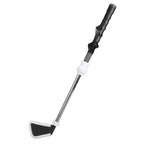 Retractable Golf Swing Training Aid,Rhythm Click Sound Warm Up Golf Swing Trainer,Golf Grip Trainer Attachment -Strength & Tempo