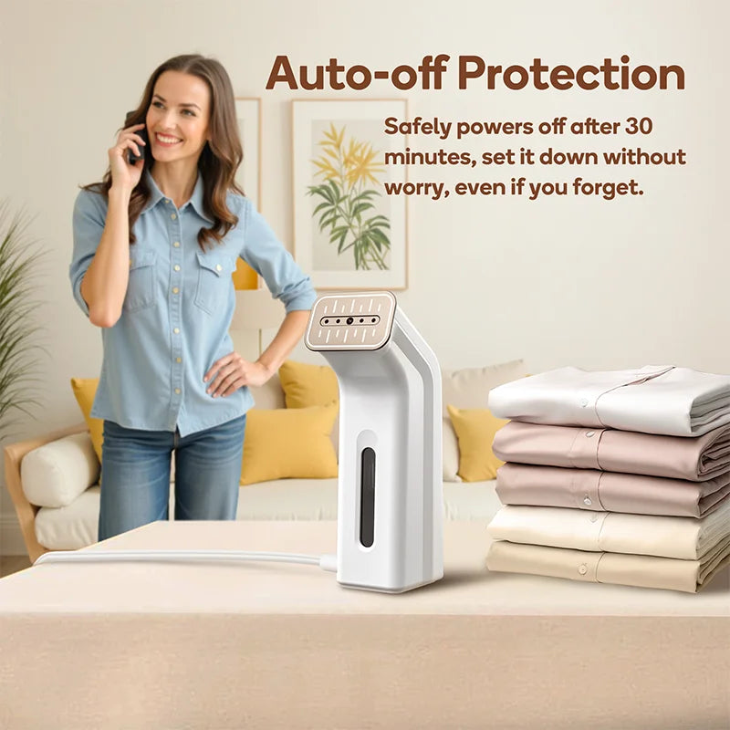 Clothes Ironer 650W Handheld Steam Iron 25S Fast Heat-up Travel Home Fabric Steam Ironing Machine