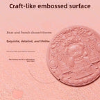 Flower Knows The Sweetie Bear Collection Satin embossed blush Lasting Matte Puffing Natural Brightening Facial Cosmetics 5g