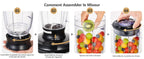Food Processor, 11-in-1 Multifunctional Kitchen Machine with 2.5L Bowl & 1.5L Blender