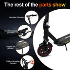 Electric Scooter For Adults Max Speed 35Km/h Electric Scooter 500W (Peak 750W ) Adult Scooter Electric Kick Scooter