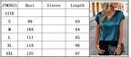 New  Summer Women Fashion Blouses Casual Solid Elegant Ladies V-Neck Short Sleeve Shirts Trendy Simple Loose Woman Satin Top
