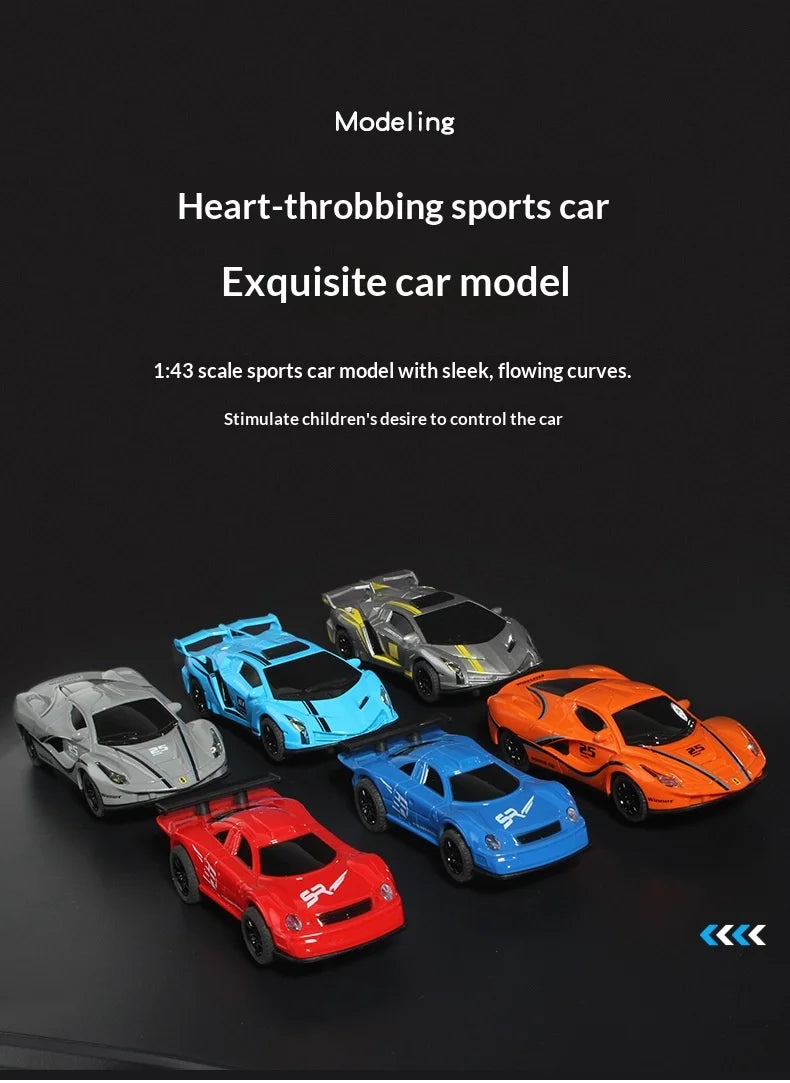 Electric Remote Control Slot Car Track Large 2-Player Competitive Dual Mode Remote Adjustable Splicing Kids Adults Gift Toy Set