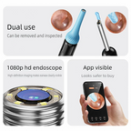 Wireless Ear Wax Removal with Camera Rechargeable Ear Cleaner 1080P Check Camera with Ear Spoon Set Canal Clean