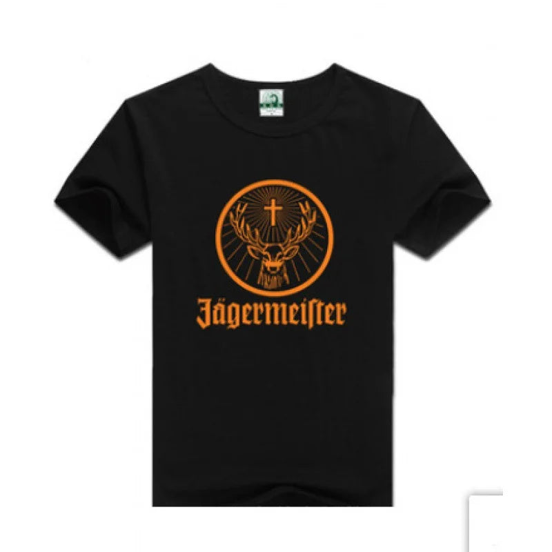 Men T Shirt Casual Jagermeister Logo Vintage T-shirt Graphic Oversized Sports Tops Breathable Comfortable Streetwear Main image