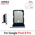 SIM Card Tray Holder For Google Pixel 8 8A 8 Pro Sim Single Card Tray Holder Adapter Chip Drawer Socket Accessories Parts