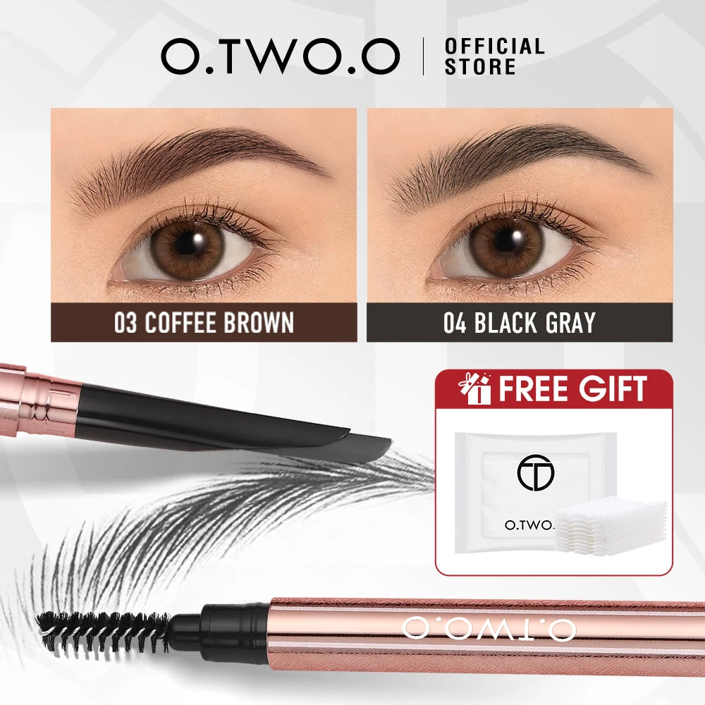 O.TWO.O Machete Eyebrow Pencil Waterproof Natural Long Lasting Smooth Fill Fluff Blendable High Pigment Brow Pencil Eye Makeup Main image
