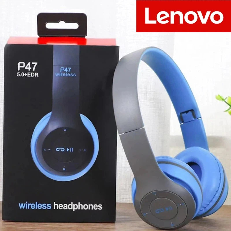 Lenovo Multifunctional Portable Foldable Headmounted Wireless Bluetooth 5.0 Headset For Bluetooth connection Wired Connection