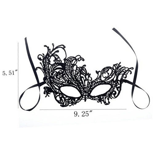 Women Carnival Mask Hollow Lace Masquerade Face Mask Princess Prom Party Props Black Eye Mask Halloween Costume for Women