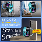 Magnetic 3-in-1 Bluetooth Speaker with Earbuds, Phone Stand,RGB Light, Portable Wireless Headset for iPhone/Android