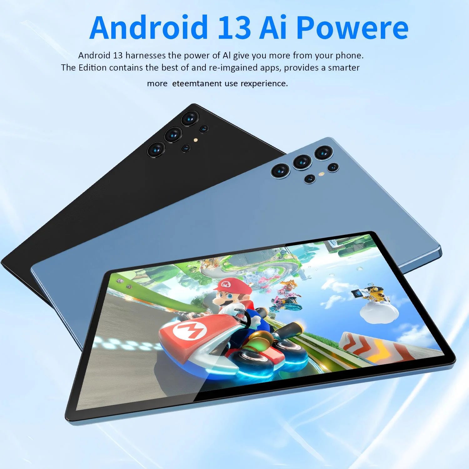 BDF-H39 New Upgraded Version 5G Android Tablets 10.1 Inch Octa Core 6GB+128GB Rom 4G Dual SIM Dual WiFi Education Tablet 6000mAh