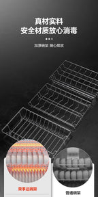 220V Royalstar Small Disinfection Cabinet Portable High Temperature Kitchen Commercial Household Desktop UV Sterilizer WAL