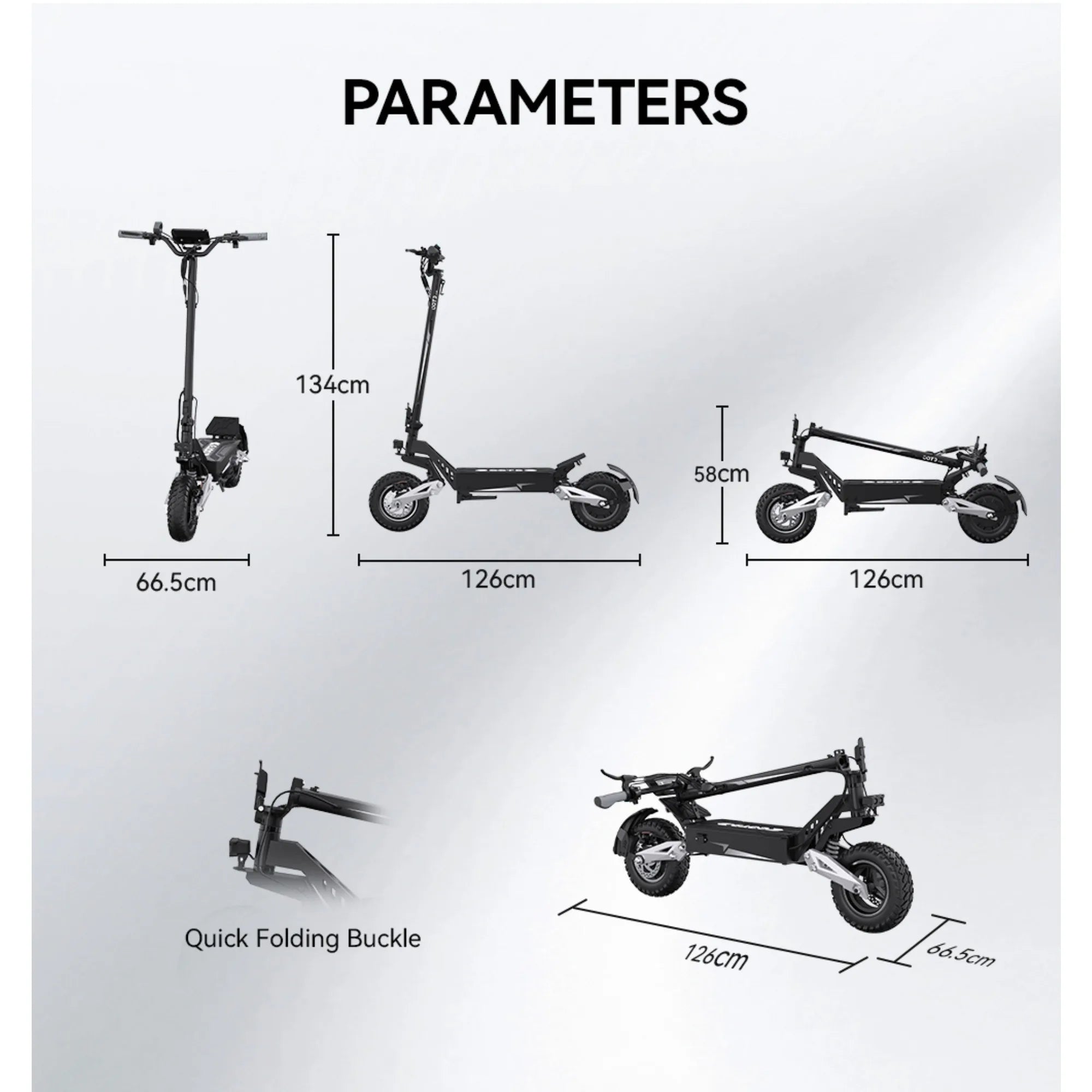 T10 Portable E-Scooter 900W Peak Power 48V 13.5/18 Ah Battery Electric Scooter for Adults 11inch Off-road Tire Scooters Electric