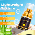 LKIAE Sunscreen, Broad Spectrum SPF 50, UVA/UVB, Lightweight & Non-Greasy, Sunblock, for Face, Body, Non-Comedogenic, 60ml