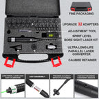 Tactical Green Laser Collimator Sight Kit for Rifle Pistol - Parallel Calibration Hunting Point Sight Suitable for Full Caliber.