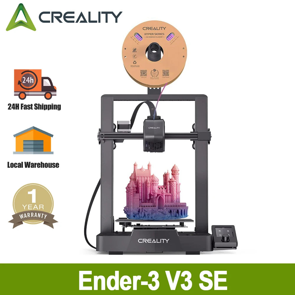 CREALITY Ender-3 V3 SE 3D Printer Sprite Direct Extrusion IU Display Auto Leveling Dual Z-axis 3D Printer Creality Ender-3 V3 SE Main image