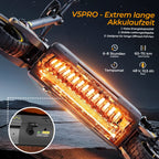 V5Pro Offroad E Scooter 10 Zoll ABE zertifiziert 500W 48V12.5Ah Geländereifen Dual Federung E Bremse Voltix APP Deutschland