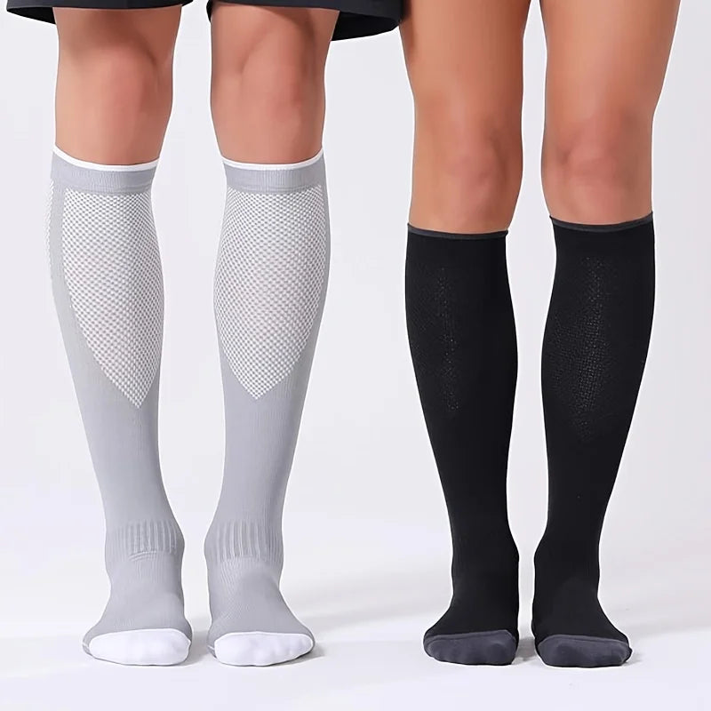 1/4 Pair Compression Socks Men Women 20-30mmhg - Circulation Support Socks Suitable Care Travel - Soft Breathable Sports Socks