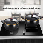 1 Piece of Fat Daddy Micro Pressure Cooker, 7L Large Capacity, 26cm, Suitable for Home Use, Multi-Functional Non-Stick Pot for Stewing and Cooking Soup, Compatible with Induction Cookers and Gas Stoves